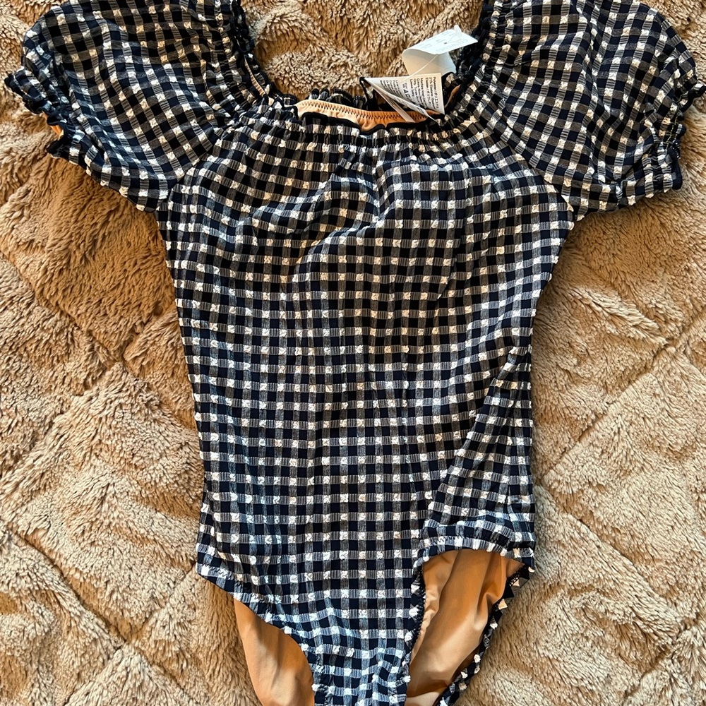 Crewcuts Gingham Checkered Swimsuit